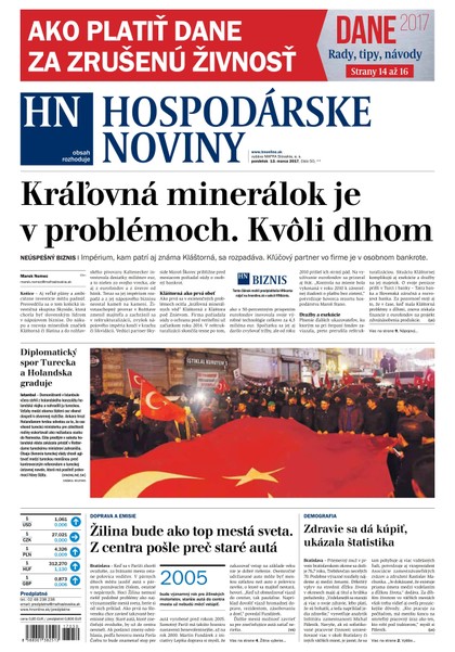 E-magazín Hospodárske noviny 13.03.2017 - MAFRA Slovakia, a.s.
