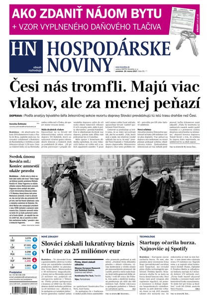 E-magazín Hospodárske noviny 20.03.2017 - MAFRA Slovakia, a.s.