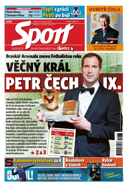 E-magazín Sport - 21.3.2017 - CZECH NEWS CENTER a. s.