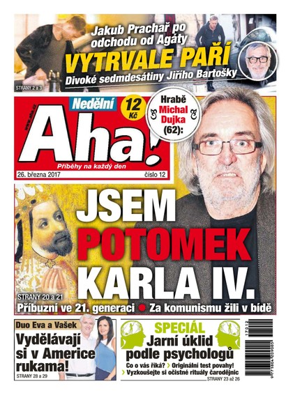 E-magazín Nedělní AHA! - 26.3.2017 - CZECH NEWS CENTER a. s.