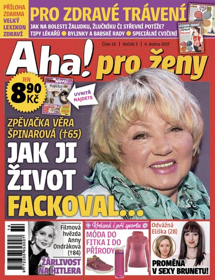 E-magazín AHA! pro ženy - 4.4.2017 - CZECH NEWS CENTER a. s.