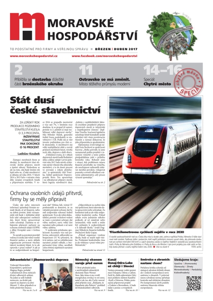 E-magazín MH duben 2017 - Magnus Regio, vydavatel Moravského hospodářství