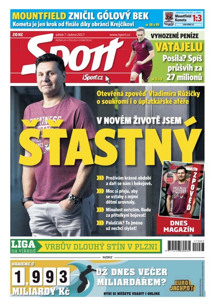 E-magazín Sport magazín - 7.4.2017 - CZECH NEWS CENTER a. s.
