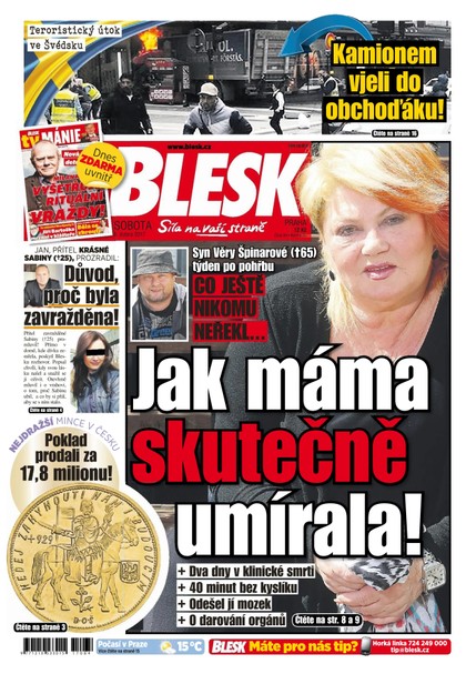 E-magazín Blesk - 8.4.2017 - CZECH NEWS CENTER a. s.