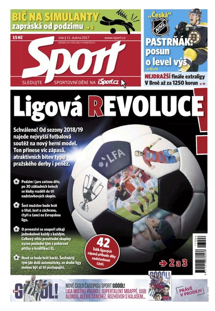 E-magazín Sport - 11.4.2017 - CZECH NEWS CENTER a. s.