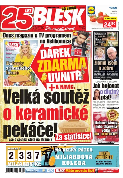 E-magazín Blesk - 13.4.2017 - CZECH NEWS CENTER a. s.