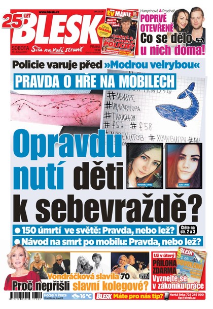 E-magazín Blesk - 15.4.2017 - CZECH NEWS CENTER a. s.