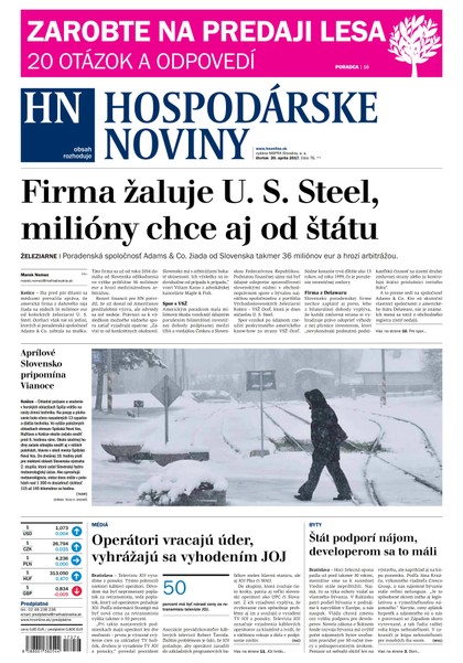 E-magazín Hospodárske noviny 20.04.2017 - MAFRA Slovakia, a.s.