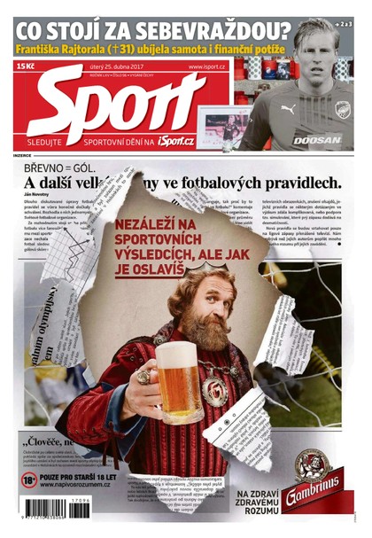 E-magazín Sport - 25.4.2017 - CZECH NEWS CENTER a. s.