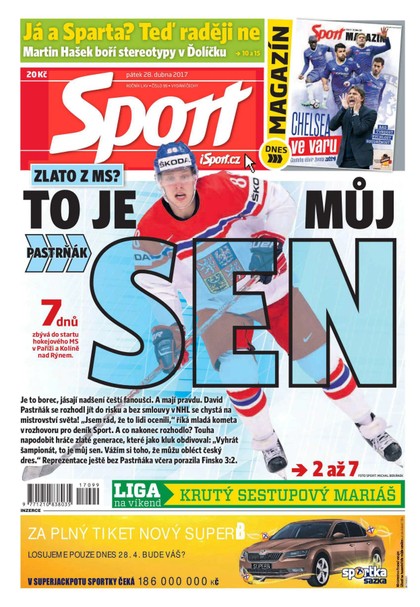 E-magazín Sport - 28.4.2017 - CZECH NEWS CENTER a. s.