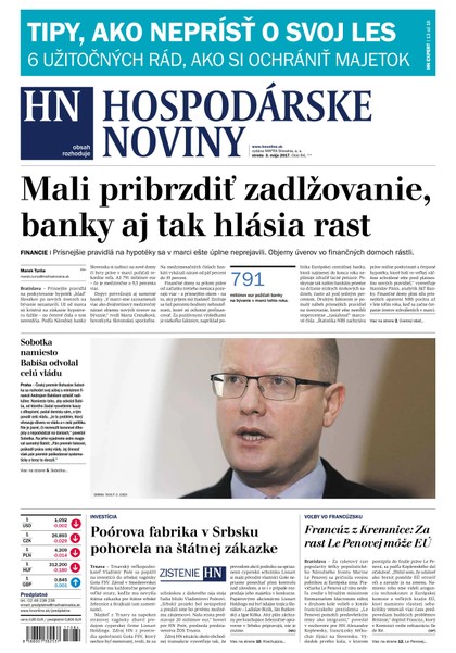 E-magazín Hospodárske noviny 03.05.2017 - MAFRA Slovakia, a.s.