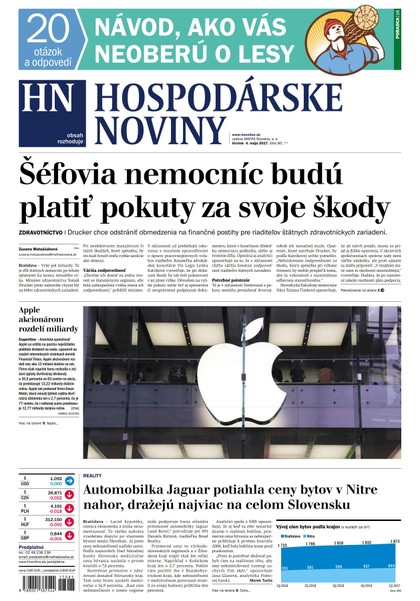 E-magazín Hospodárske noviny 04.05.2017 - MAFRA Slovakia, a.s.