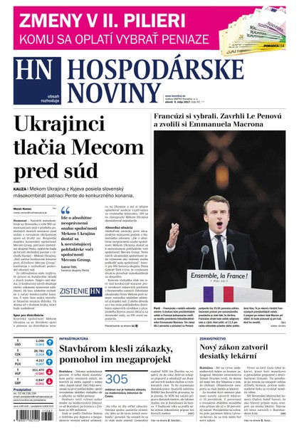 E-magazín Hospodárske noviny 09.05.2017 - MAFRA Slovakia, a.s.