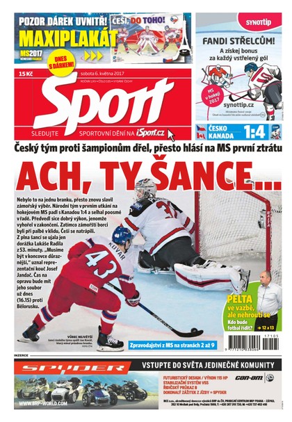 E-magazín Sport - 6.5.2017 - CZECH NEWS CENTER a. s.