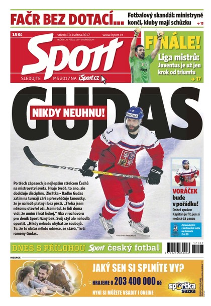 E-magazín Sport - 10.5.2017 - CZECH NEWS CENTER a. s.