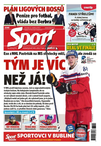 E-magazín Sport - 11.5.2017 - CZECH NEWS CENTER a. s.