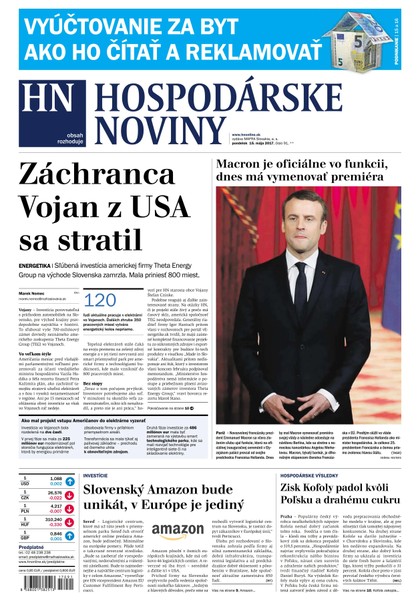 E-magazín Hospodárske noviny 15.05.2017 - MAFRA Slovakia, a.s.