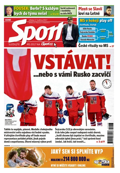E-magazín Sport - 17.5.2017 - CZECH NEWS CENTER a. s.