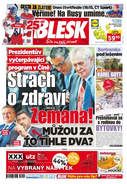 E-magazín Blesk - 18.5.2017 - CZECH NEWS CENTER a. s.