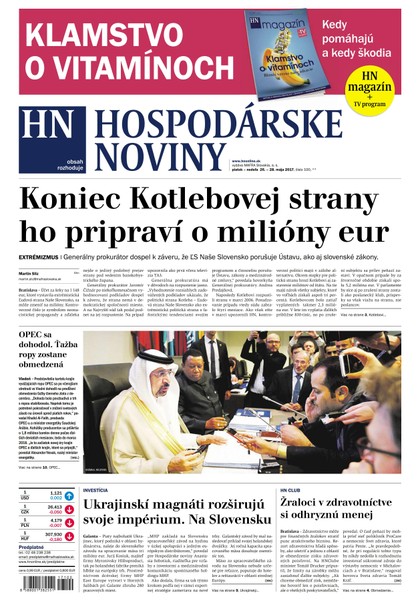 E-magazín Hospodárske noviny 26.05.2017 - MAFRA Slovakia, a.s.