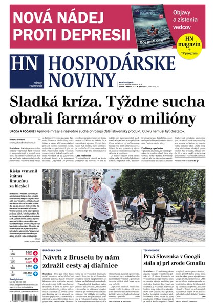 E-magazín Hospodárske noviny 02.06.2017 - MAFRA Slovakia, a.s.