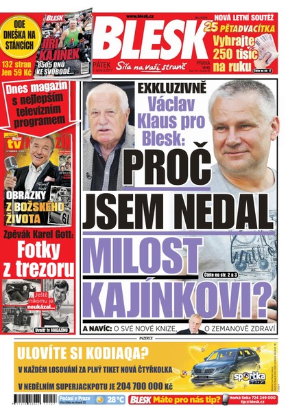 E-magazín Blesk - 2.6.2017 - CZECH NEWS CENTER a. s.