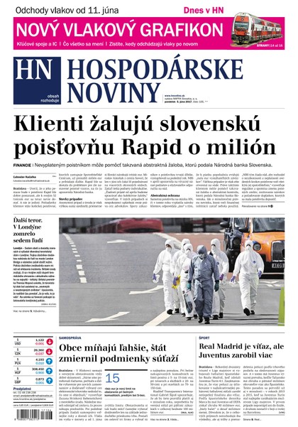 E-magazín Hospodárske noviny 05.06.2017 - MAFRA Slovakia, a.s.