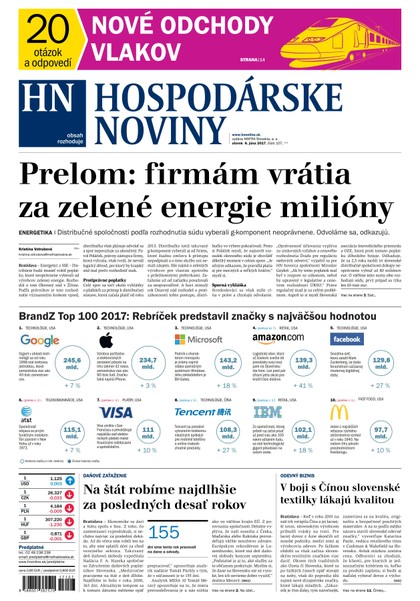 E-magazín Hospodárske noviny 06.06.2017 - MAFRA Slovakia, a.s.