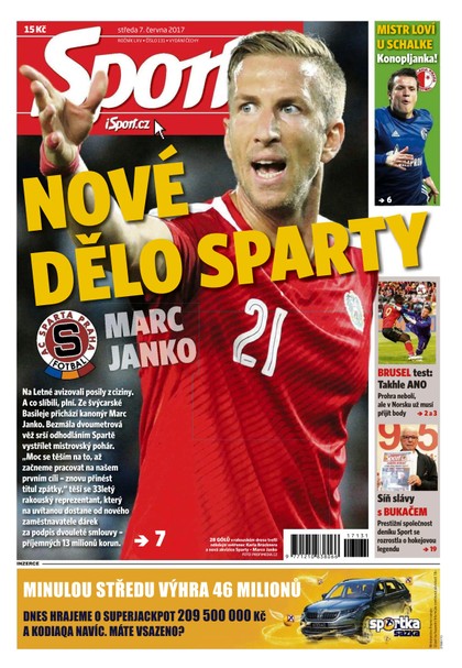 E-magazín Sport - 7.6.2017 - CZECH NEWS CENTER a. s.