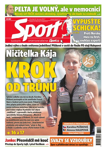 E-magazín Sport - 8.6.2017 - CZECH NEWS CENTER a. s.