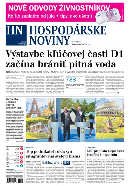 E-magazín Hospodárske noviny 12.06.2017 - MAFRA Slovakia, a.s.