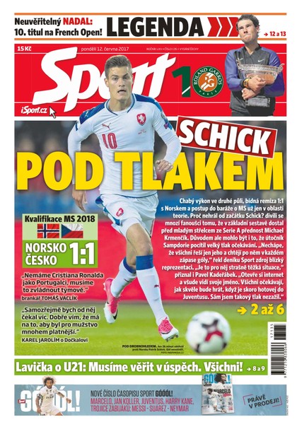 E-magazín Sport - 12.6.2017 - CZECH NEWS CENTER a. s.