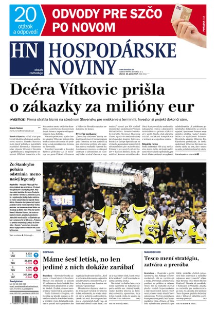 E-magazín Hospodárske noviny 13.06.2017 - MAFRA Slovakia, a.s.