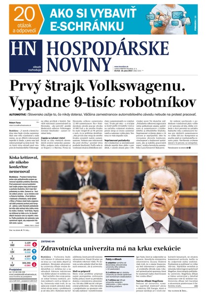 E-magazín Hospodárske noviny 15.06.2017 - MAFRA Slovakia, a.s.