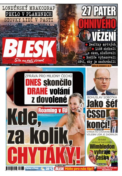 E-magazín Blesk - 15.6.2017 - CZECH NEWS CENTER a. s.