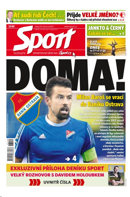 E-magazín Sport - 20.6.2017 - CZECH NEWS CENTER a. s.