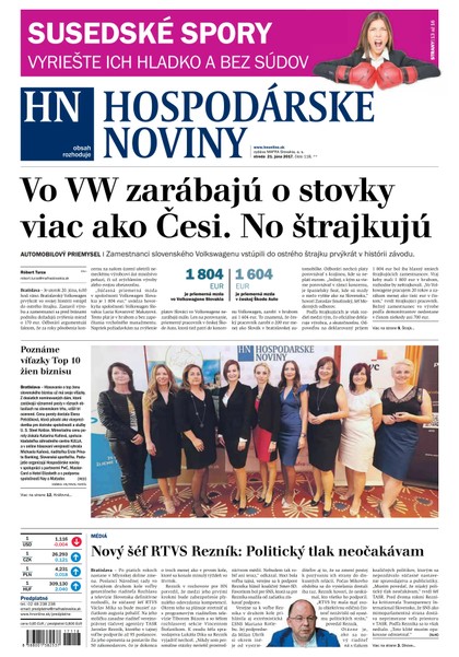 E-magazín Hospodárske noviny 21.06.2017 - MAFRA Slovakia, a.s.
