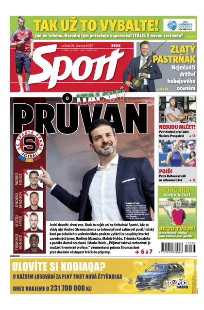 E-magazín Sport - 21.6.2017 - CZECH NEWS CENTER a. s.