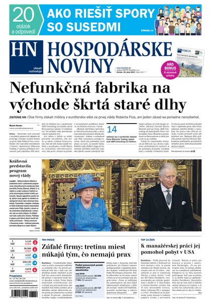 E-magazín Hospodárske noviny 22.06.2017 - MAFRA Slovakia, a.s.