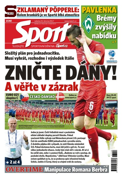 E-magazín Sport - 24.6.2017 - CZECH NEWS CENTER a. s.