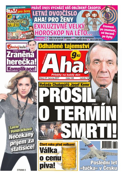 E-magazín AHA! - 27.6.2017 - CZECH NEWS CENTER a. s.
