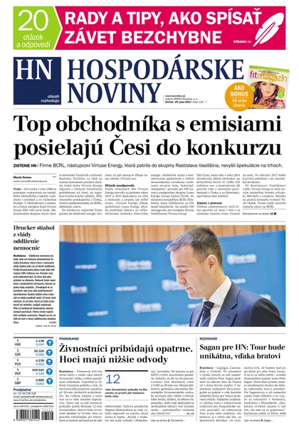 E-magazín Hospodárske noviny 29.06.2017 - MAFRA Slovakia, a.s.