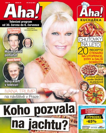 E-magazín AHA! Tv - 29.6.2017 - CZECH NEWS CENTER a. s.