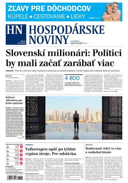 E-magazín Hospodárske noviny 03.07.2017 - MAFRA Slovakia, a.s.