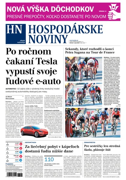 E-magazín Hospodárske noviny 06.07.2017 - MAFRA Slovakia, a.s.