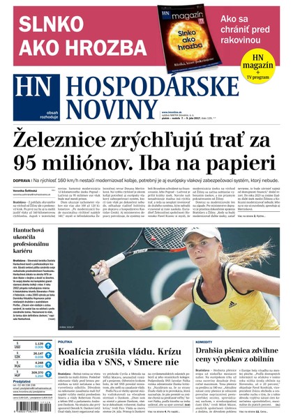 E-magazín Hospodárske noviny 07.07.2017 - MAFRA Slovakia, a.s.