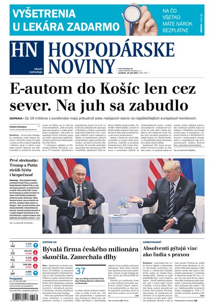 E-magazín Hospodárske noviny 10.07.2017 - MAFRA Slovakia, a.s.