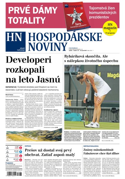 E-magazín Hospodárske noviny 14.07.2017 - MAFRA Slovakia, a.s.