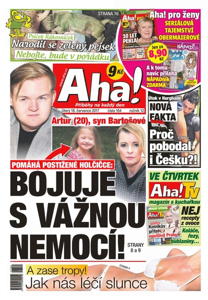 E-magazín AHA! - 18.7.2017 - CZECH NEWS CENTER a. s.