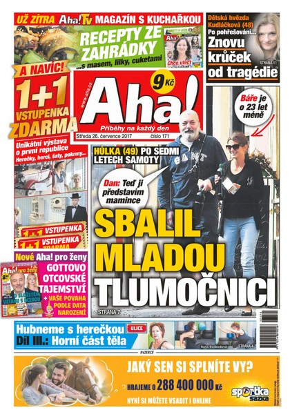 E-magazín AHA! - 26.7.2017 - CZECH NEWS CENTER a. s.